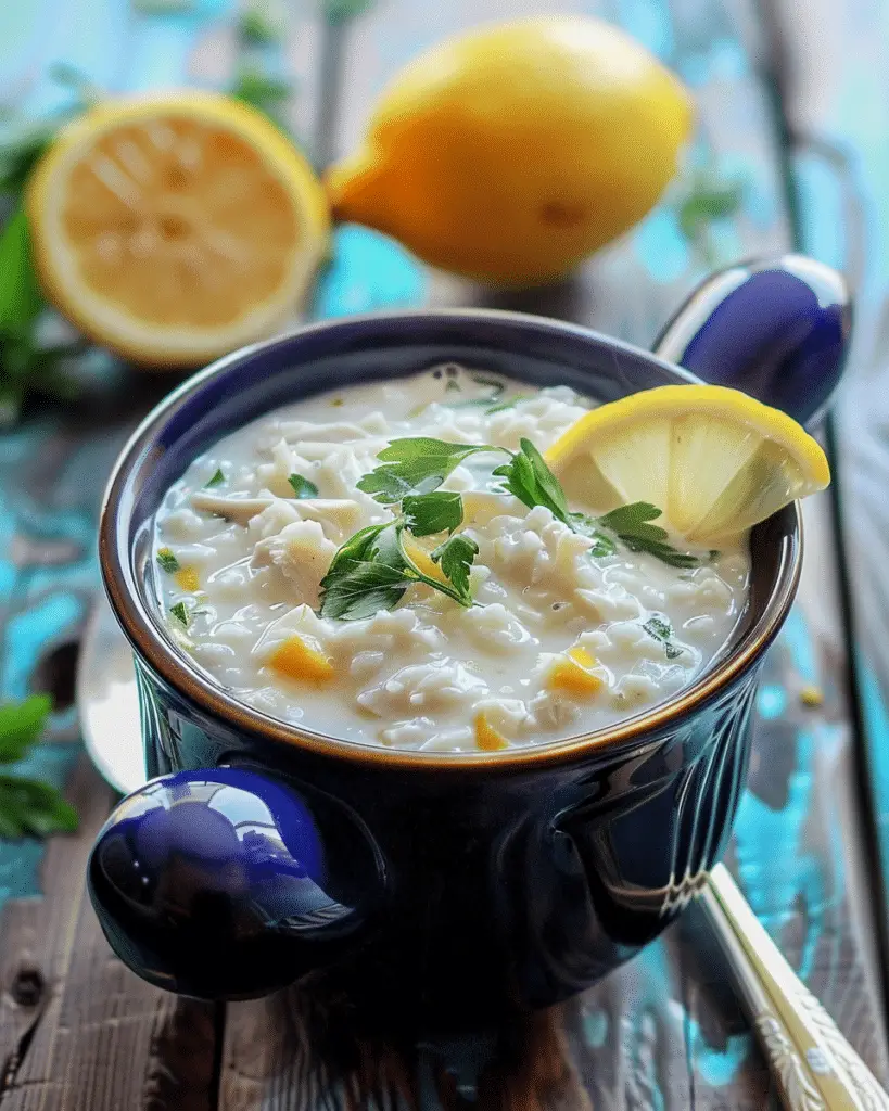 Avgolemono Soup (Greek Lemon Chicken Soup)