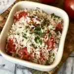 Baked Rice with Tomato and Garlic Confit