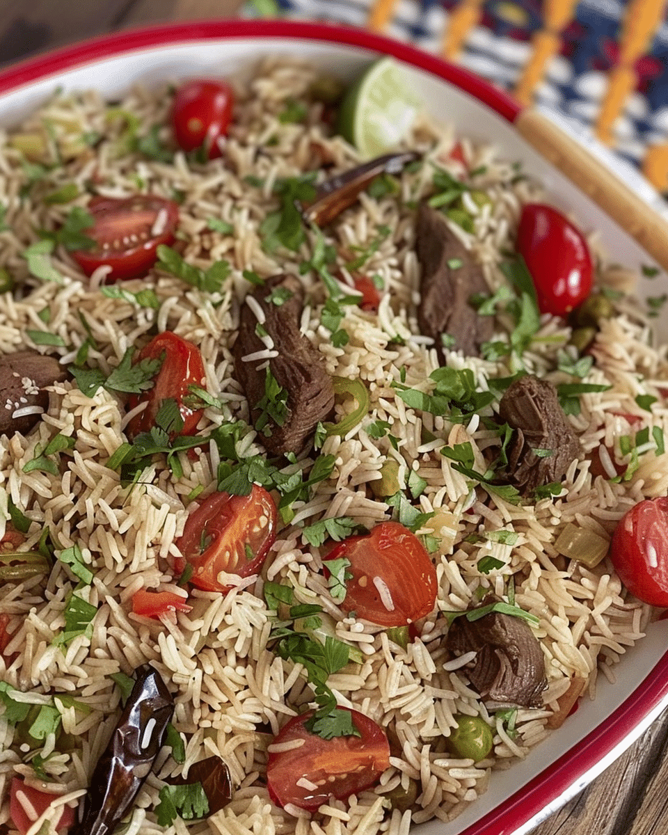 Baked Rice with Tomato and Garlic Confit