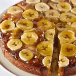 Banana Upside Down Cake (No Eggs, No Dairy)