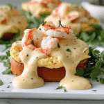 Bay Lobster Eggs Benedict with Cajun Hollandaise