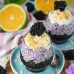 Black Sticky Rice Pudding with Coconut Milk
