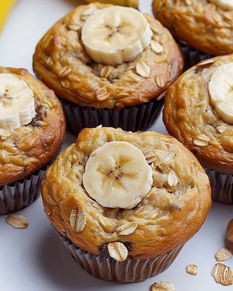 Blender Banana Oatmeal Muffins