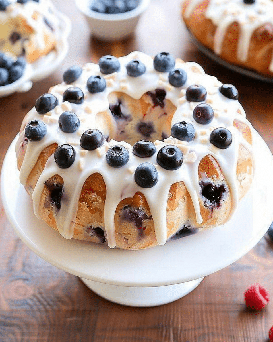 Blueberry Cheesecake Danish Ring