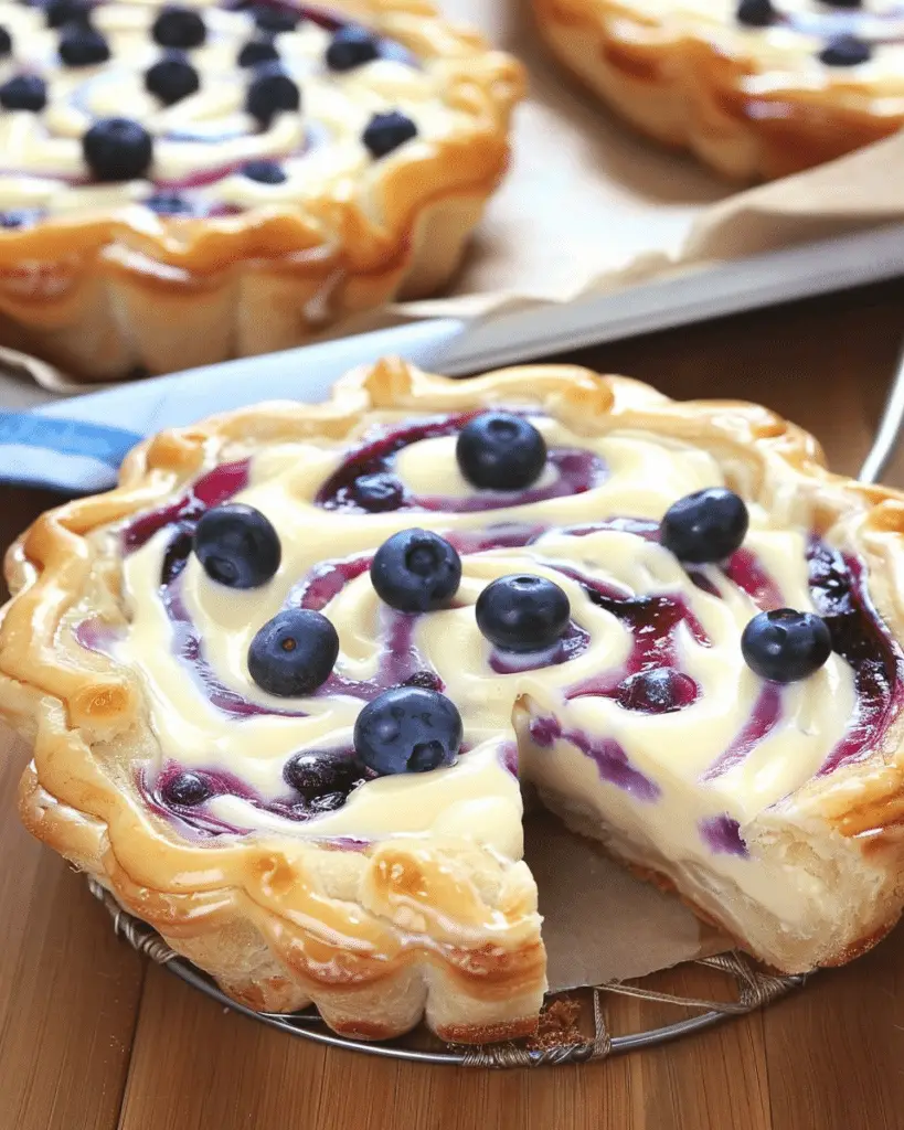 Blueberry Cheesecake Danish Ring
