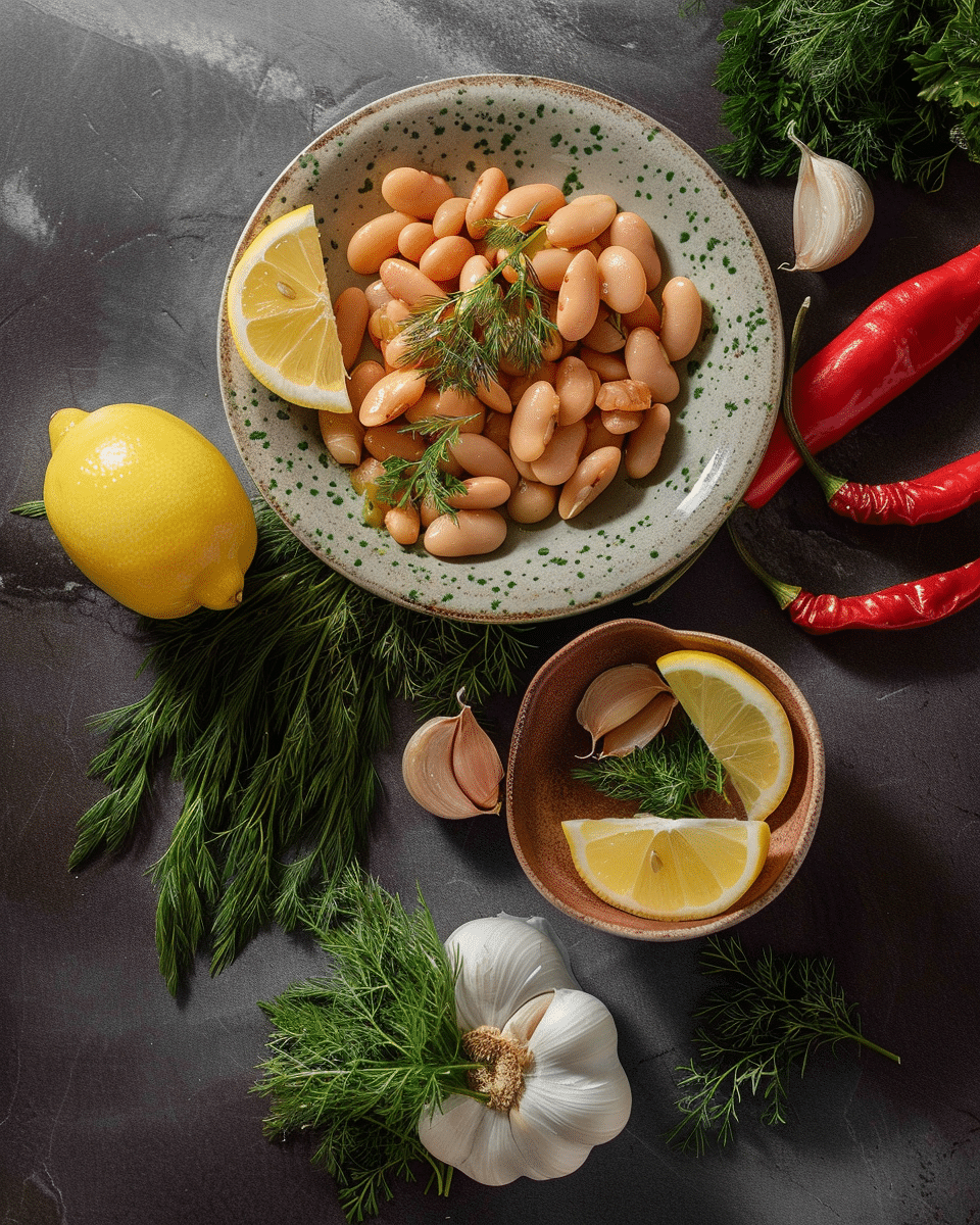 Butter Beans with Garlic, Lemon and Herbs