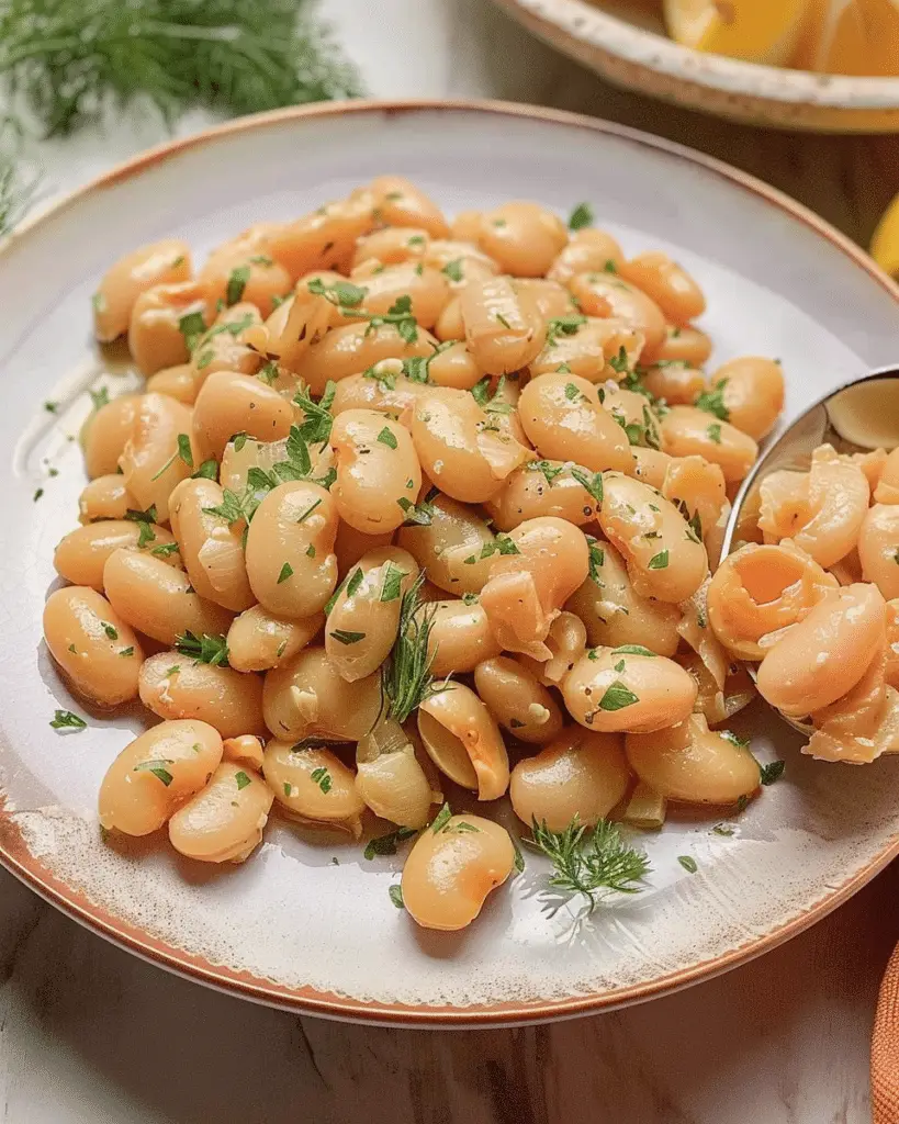 Butter Beans with Garlic, Lemon and Herbs