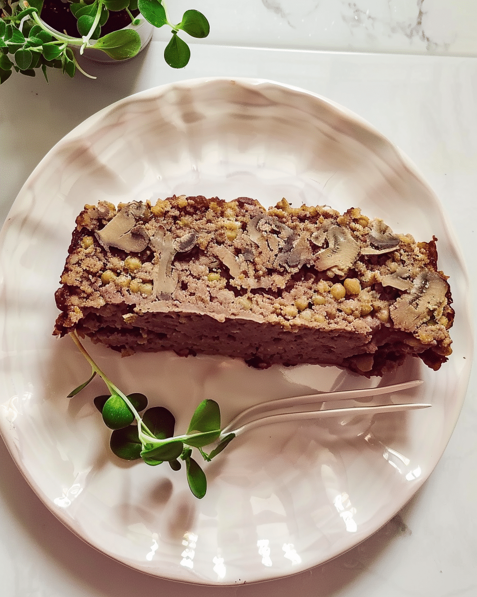 Chickpea Mushroom Loaf
