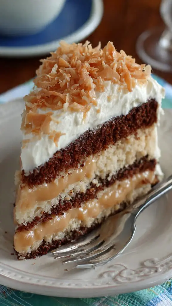 Chocolate Caramel Toffee Crunch Cake