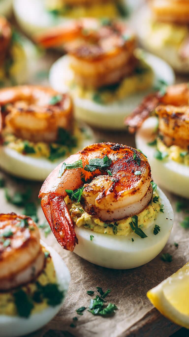 Cajun Shrimp Deviled Eggs