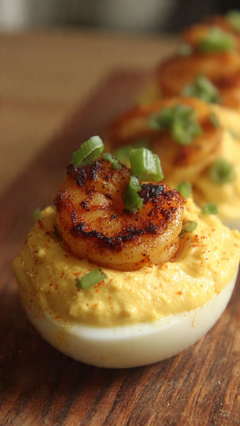 Cajun Shrimp Deviled Eggs