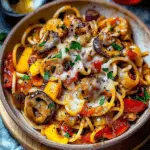 Heavenly Garlic Butter Chicken & Veggie Spaghetti