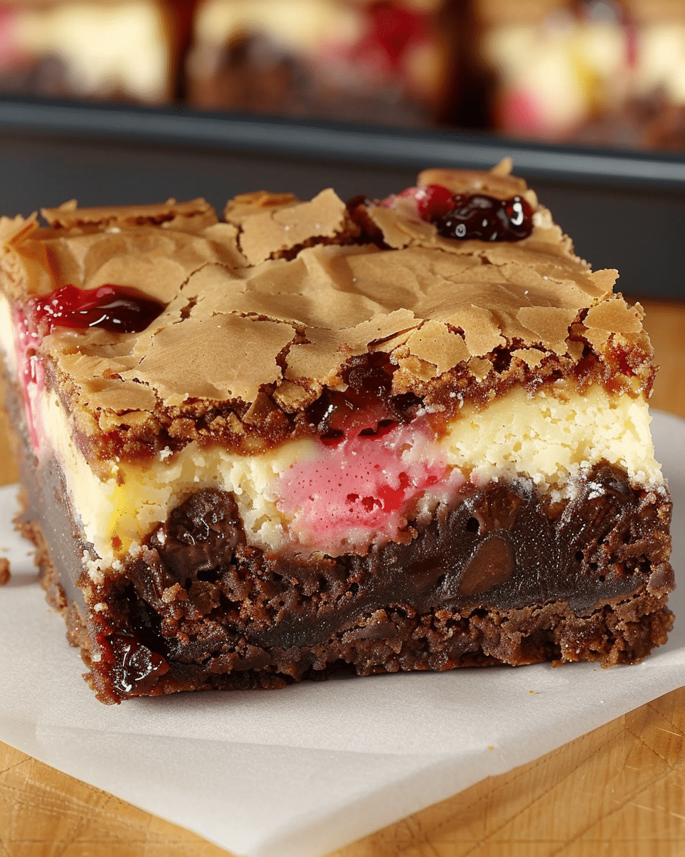 Cherry Cheesecake Brownies
