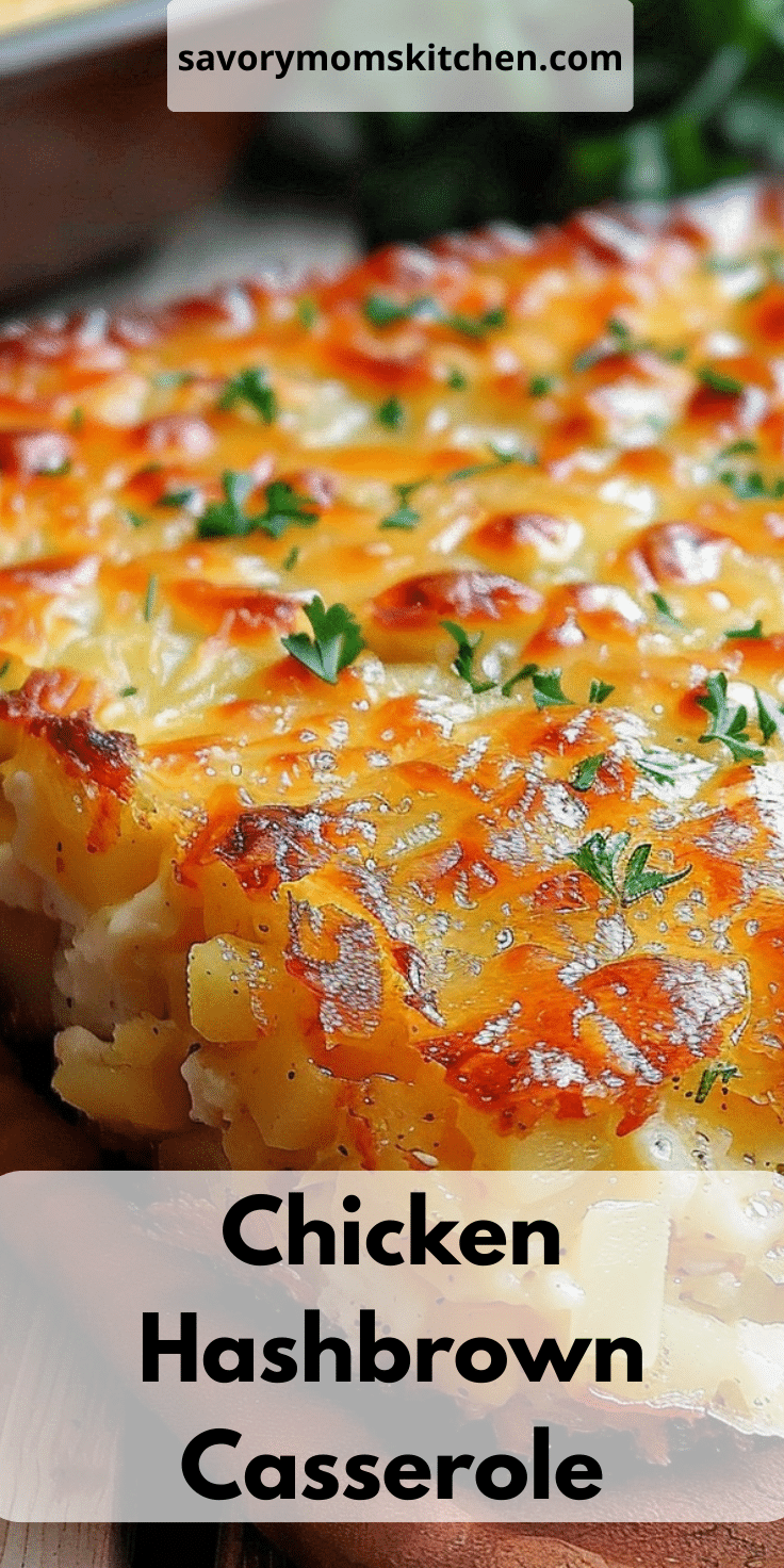 Chicken Hashbrown Casserole | Savory Mom Kitchen