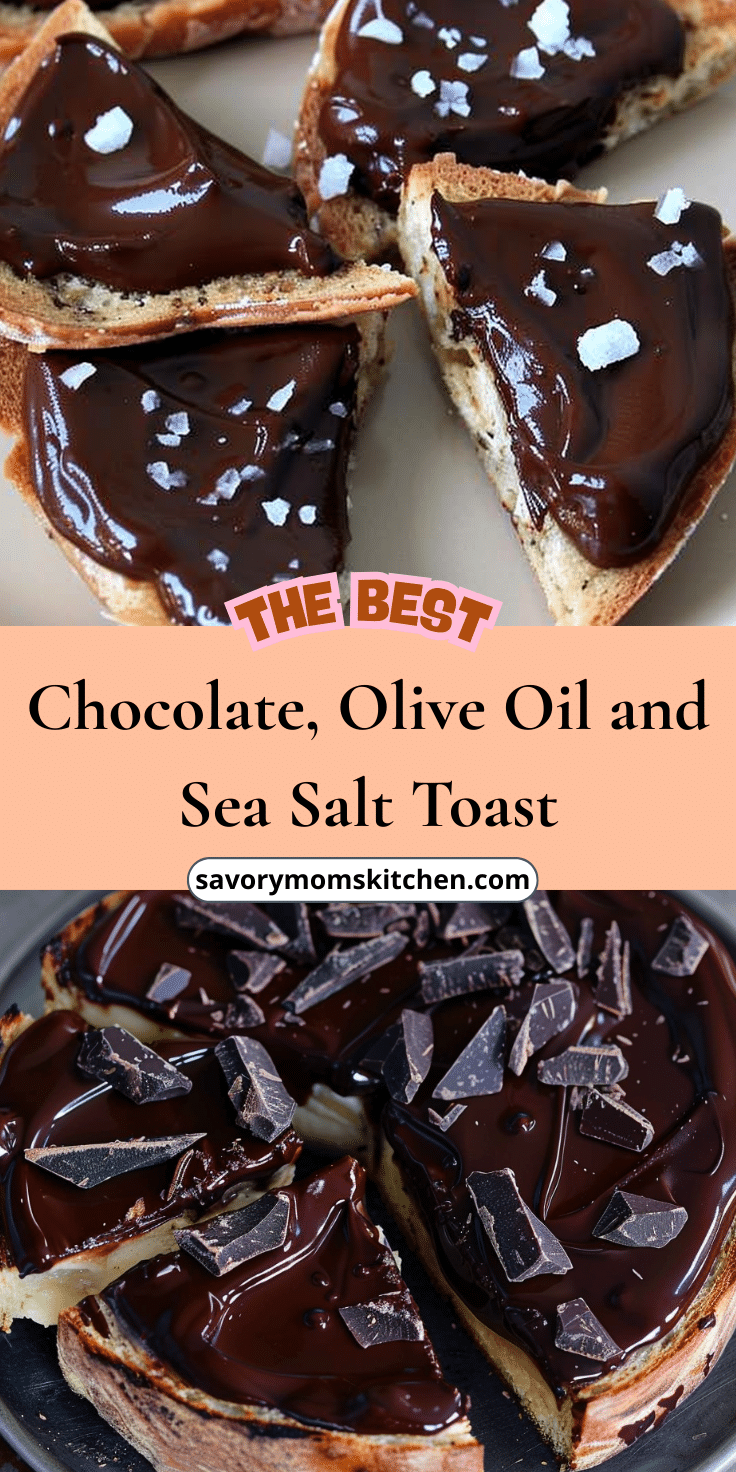 Chocolate, Olive Oil and Sea Salt Toast | Savory Mom Kitchen