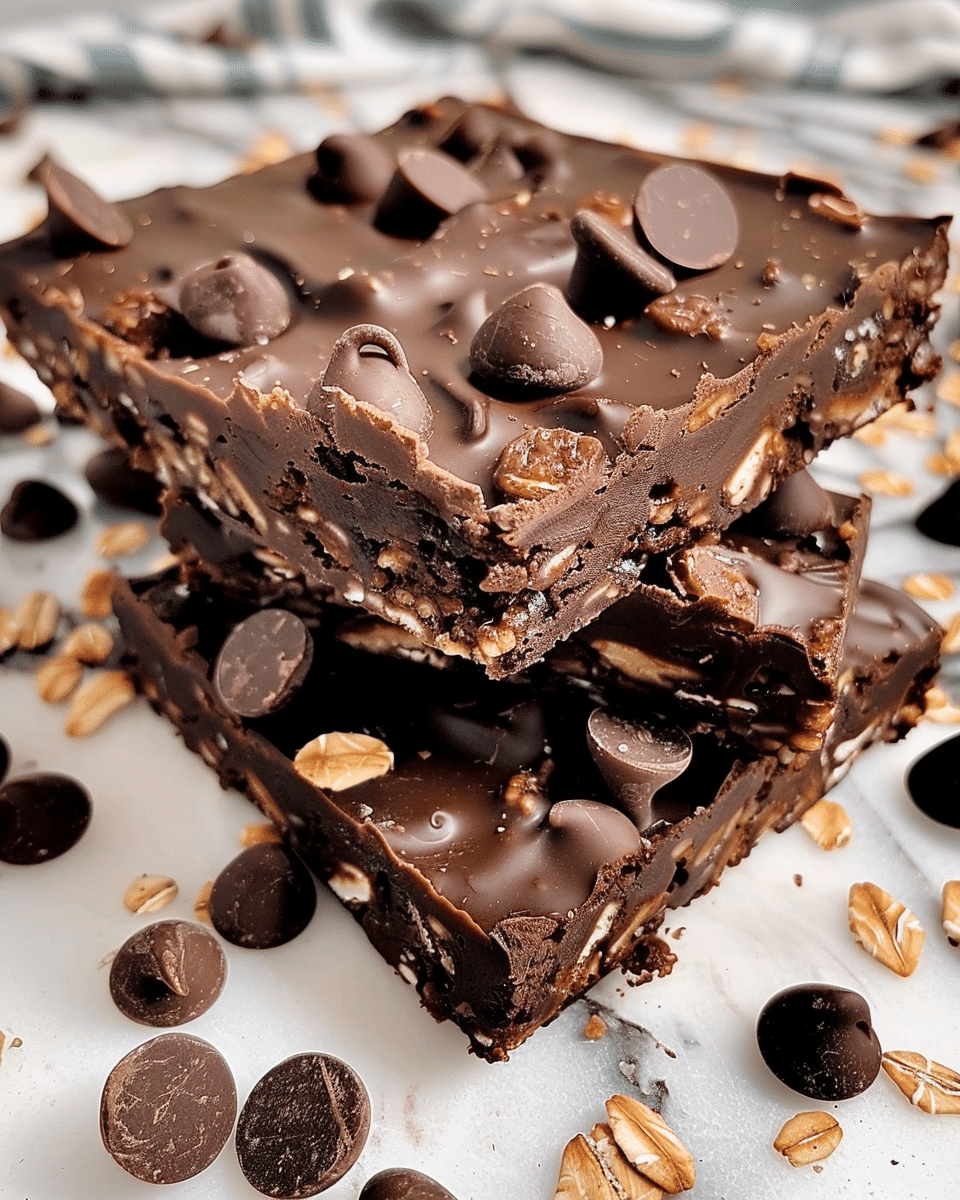 Chocolate Granola Bars (No Refined Sugar, No Eggs, No Dairy)