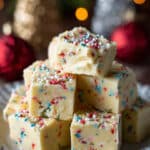 Christmas Cake Batter Fudge