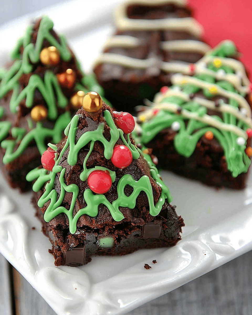 Christmas Tree Brownies