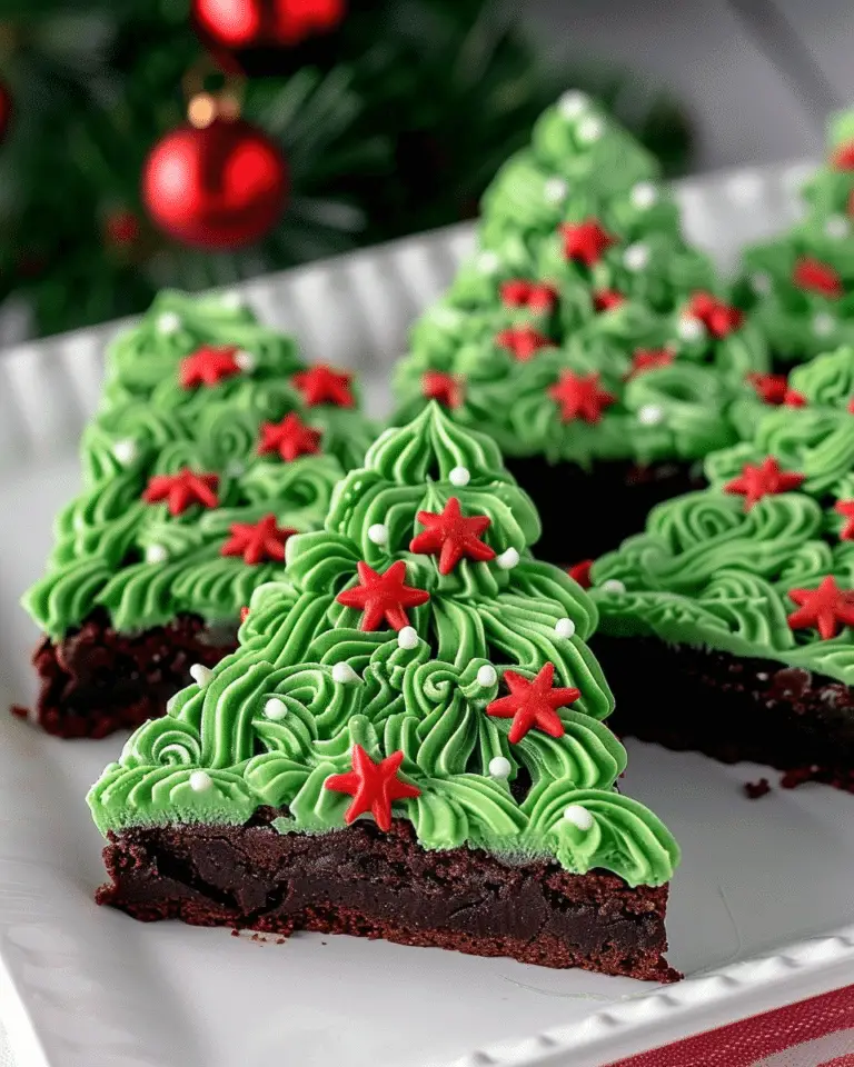 Christmas Tree Brownies