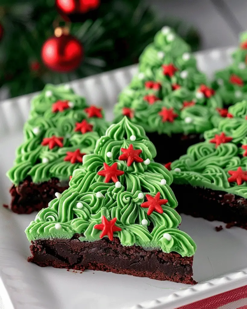 Christmas Tree Brownies