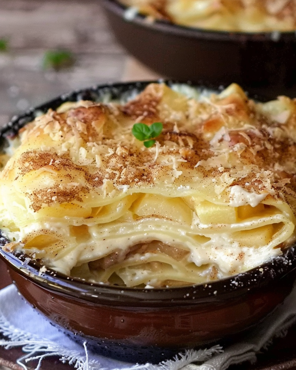 Cinnamon Roll Apple Lasagna