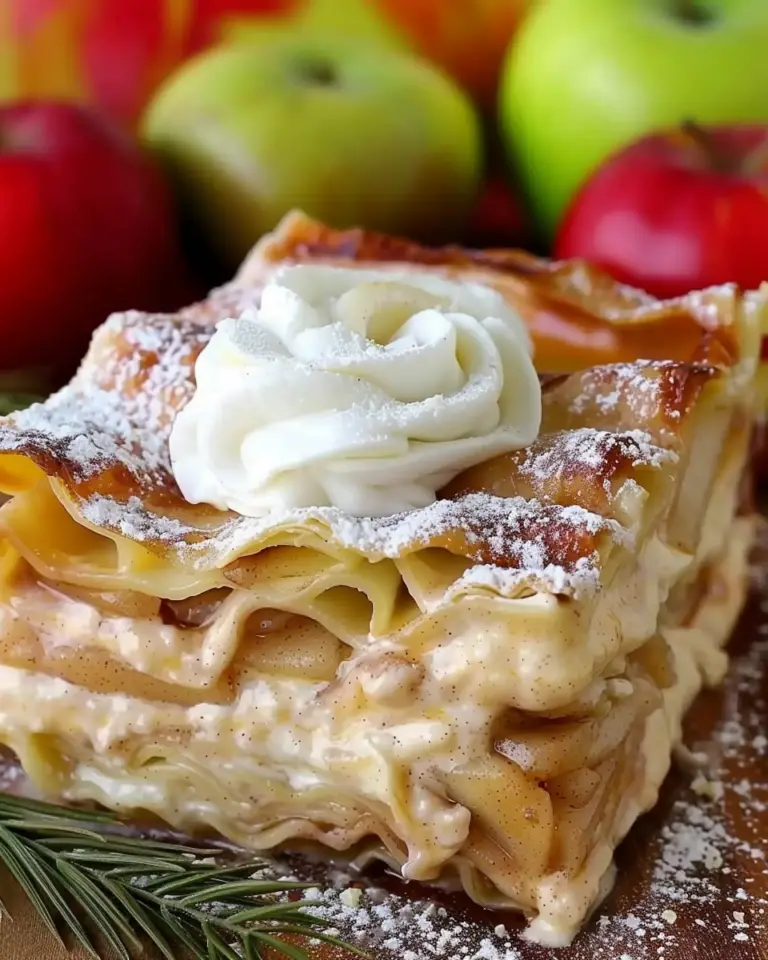 Cinnamon Roll Apple Lasagna