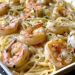 Copycat Cheesecake Factory Shrimp Scampi Linguine