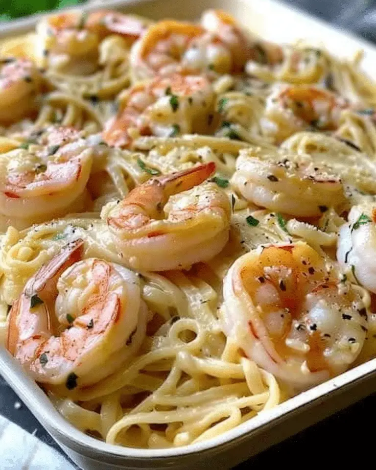 Copycat Cheesecake Factory Shrimp Scampi Linguine