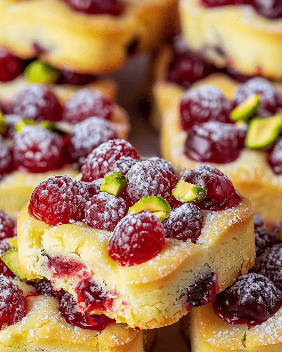 Cranberry Pistachio Shortbread Cookies
