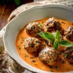 Creamy Tuscan Low-Carb Meatballs
