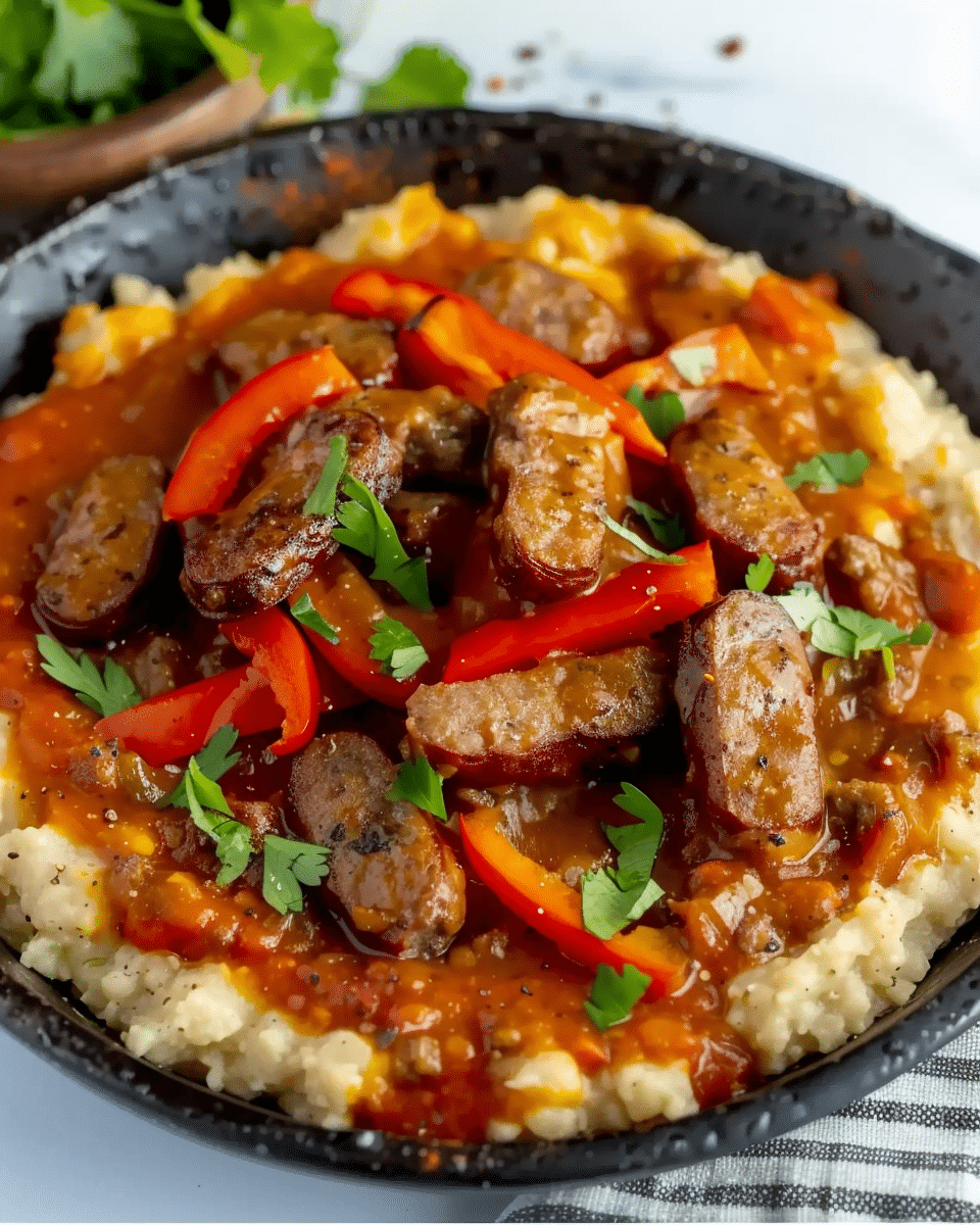 Creamy Sausage and Peppers Recipe