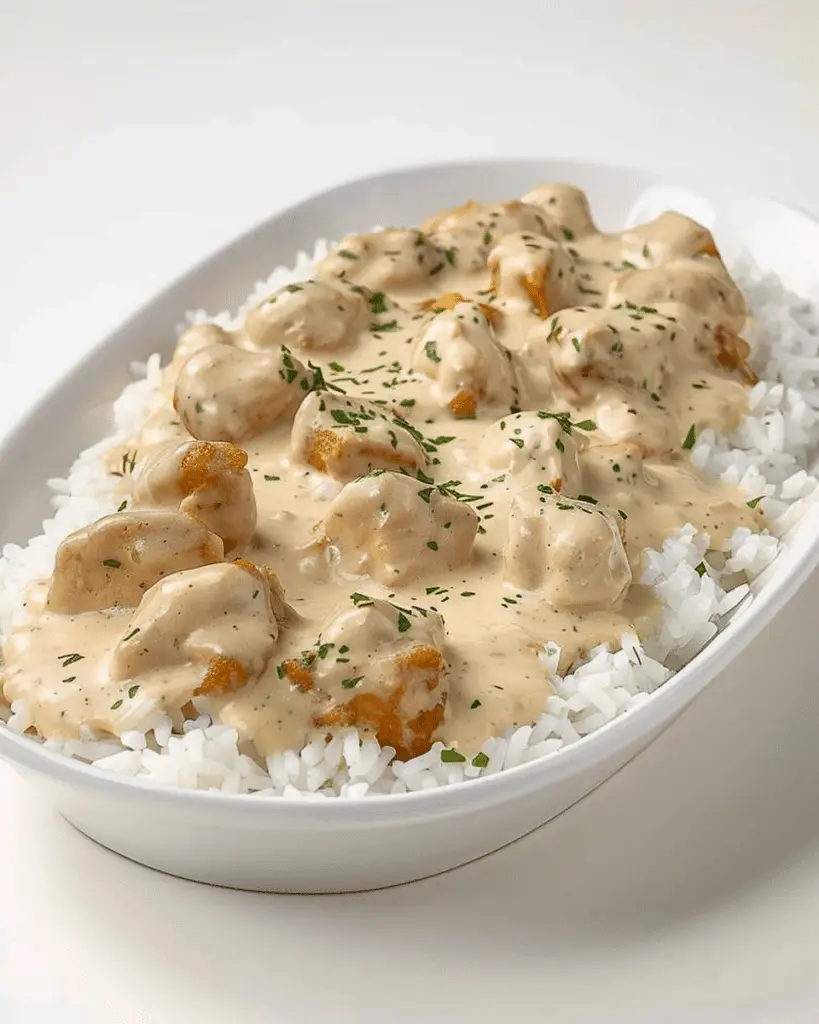 Creamy Smothered Chicken and Rice