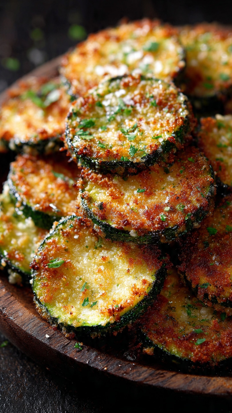 Crispy Parmesan Zucchini Rounds