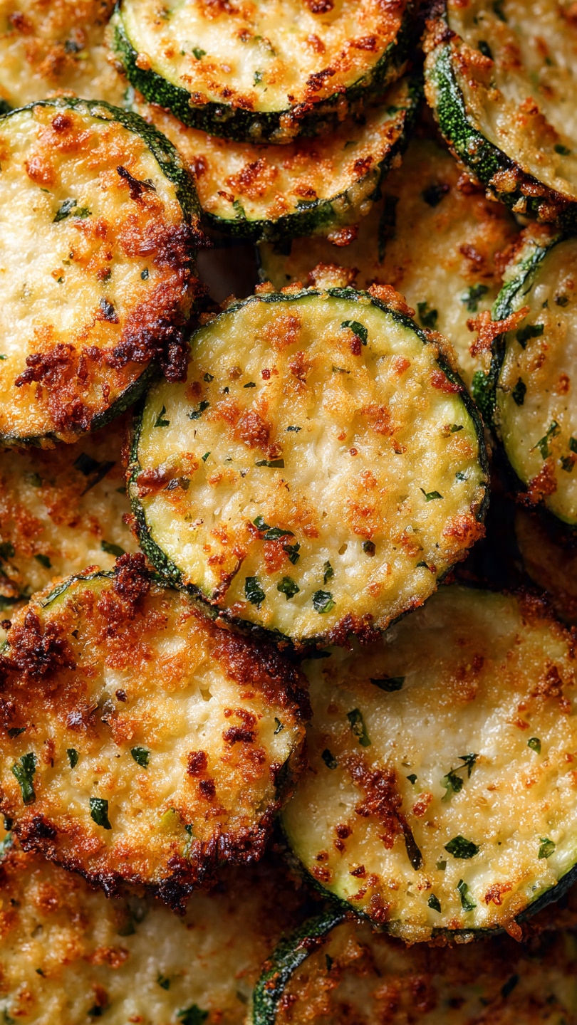 Crispy Parmesan Zucchini Rounds