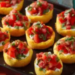Crispy Polenta Bites with Jammy Tomato Topper