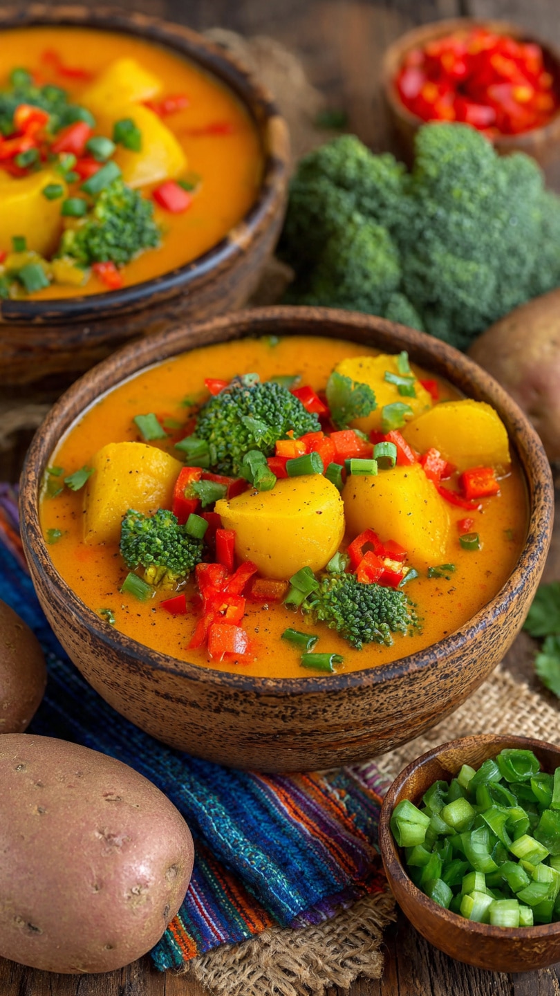 Crock Pot Potato Broccoli Cheddar Soup