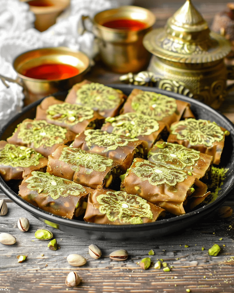 Date & Pistachio Rolls (Healthy, Vegan, Gluten-Free)