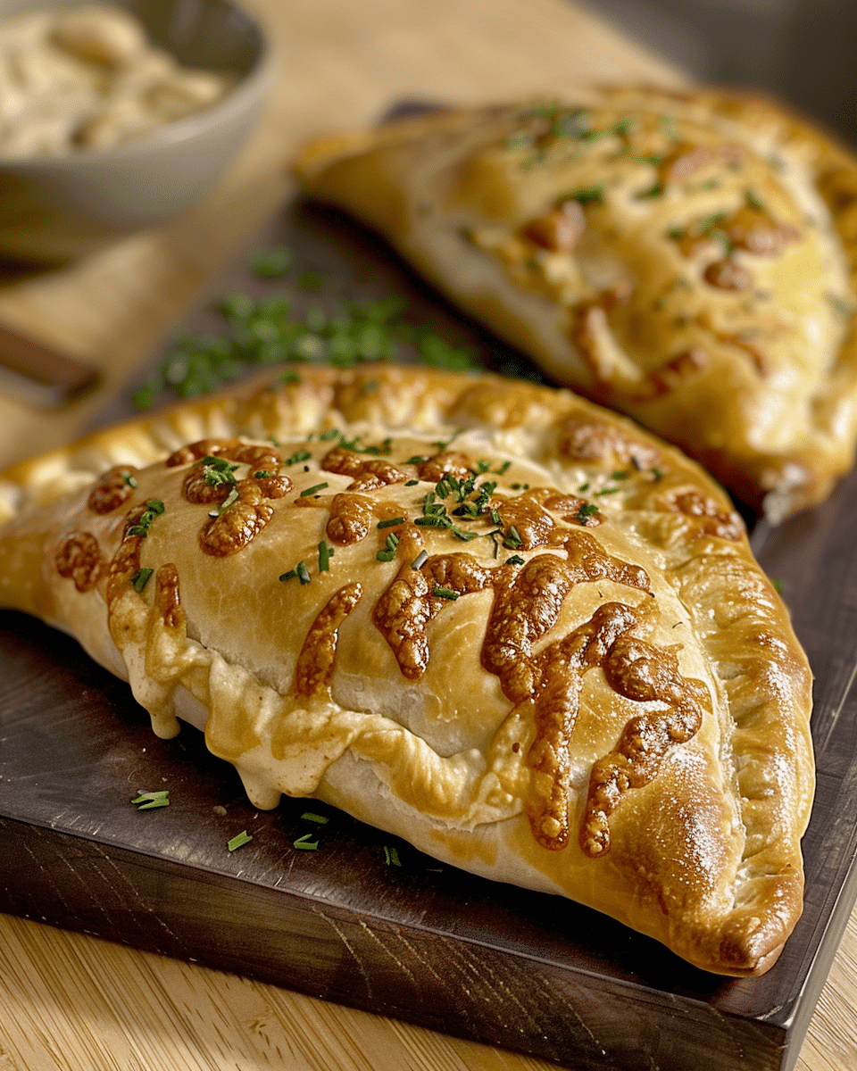 Delicious Chicken Alfredo Air Fryer Calzones