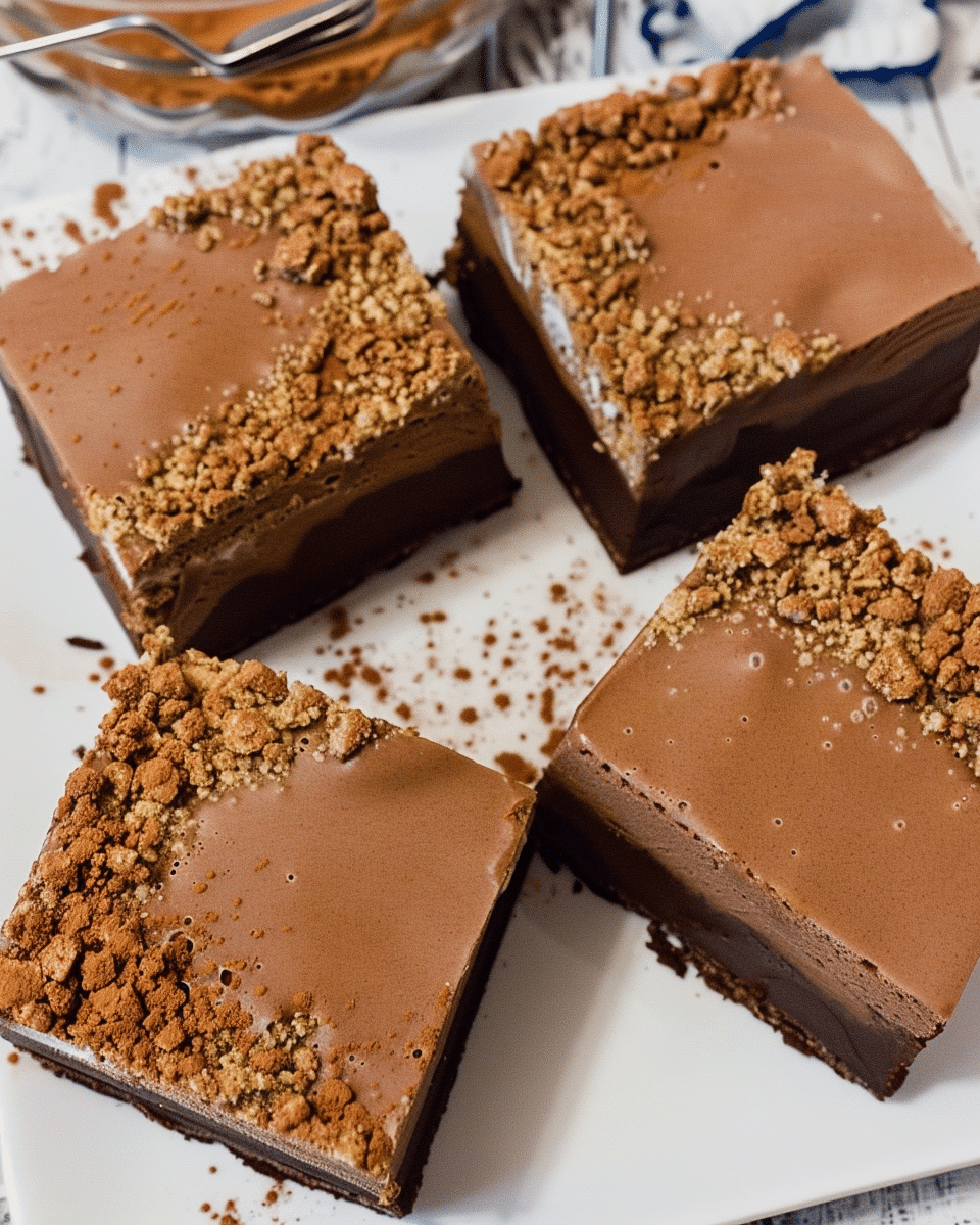 Double Chocolate Tahini Fudge Bars (Vegan Gluten-Free)