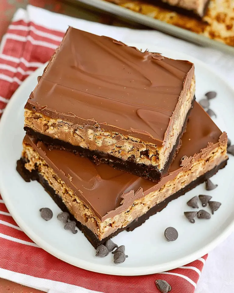 Double Chocolate Tahini Fudge Bars (Vegan Gluten-Free)