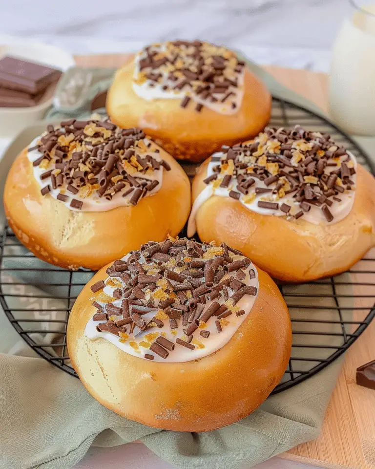 Dubai Chocolate Brioche Buns