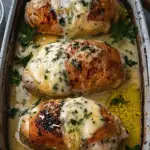 Easy Chicken Pillows with Creamy Parmesan Sauce