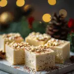 Easy Christmas Eggnog Fudge