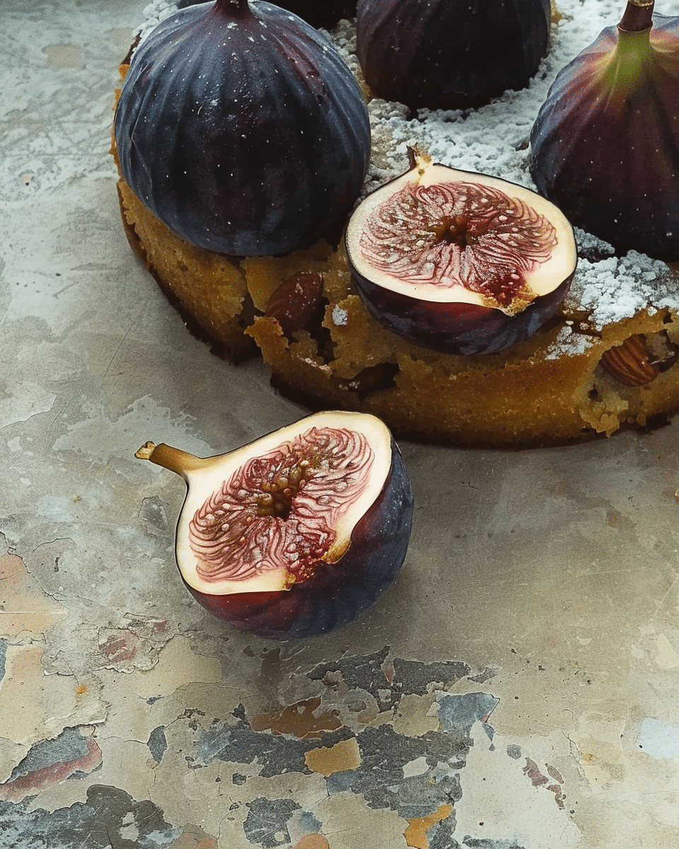 Fig Cake with Almond and Honey