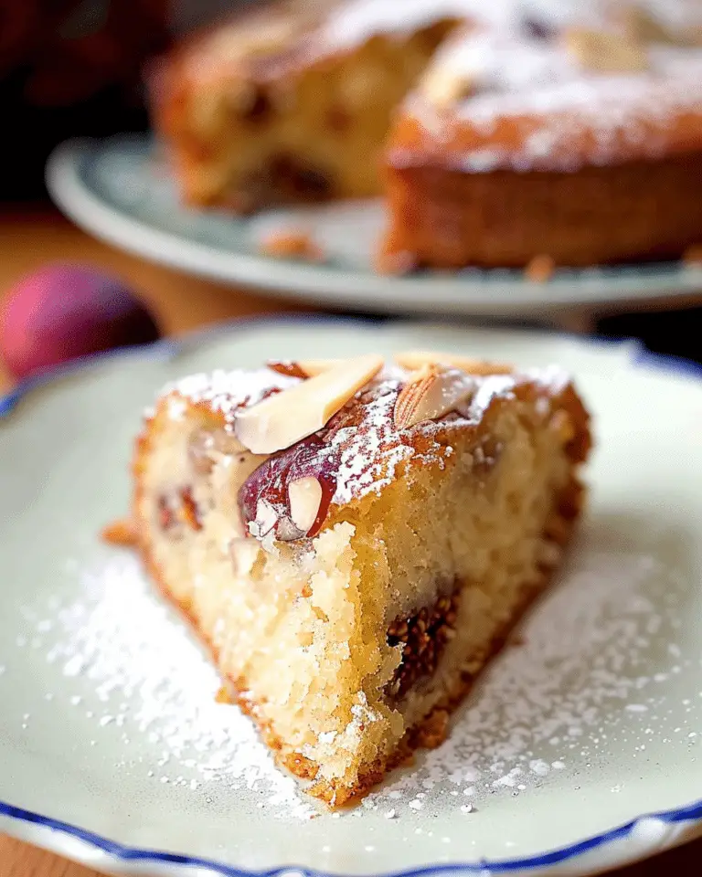 Fig Cake with Almond and Honey