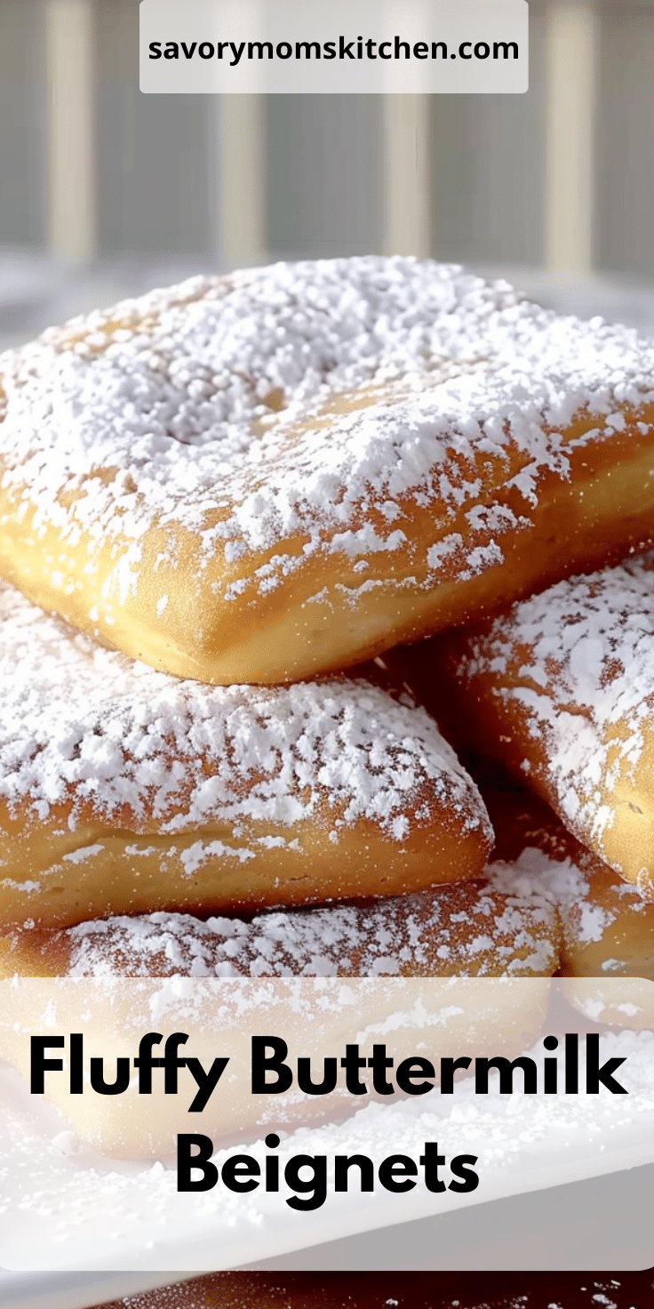 Fluffy Buttermilk Beignets | Savory Mom Kitchen