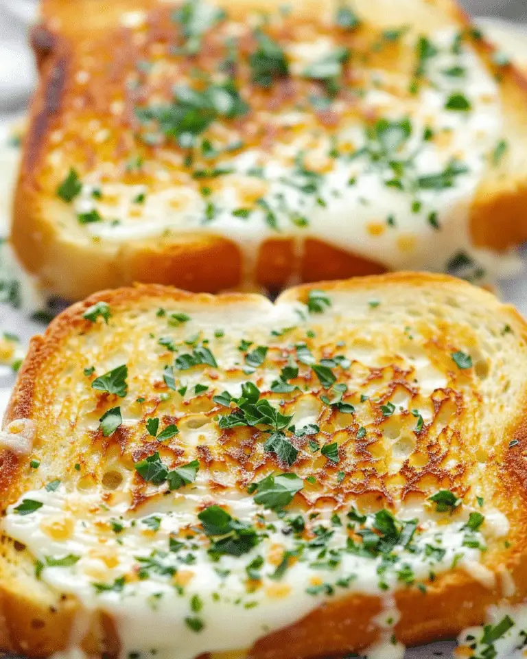 Garlic Bread Grilled Cheese
