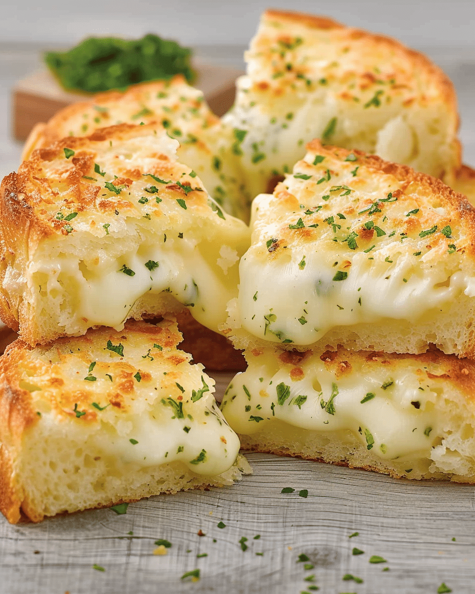 Garlic Bread Grilled Cheese