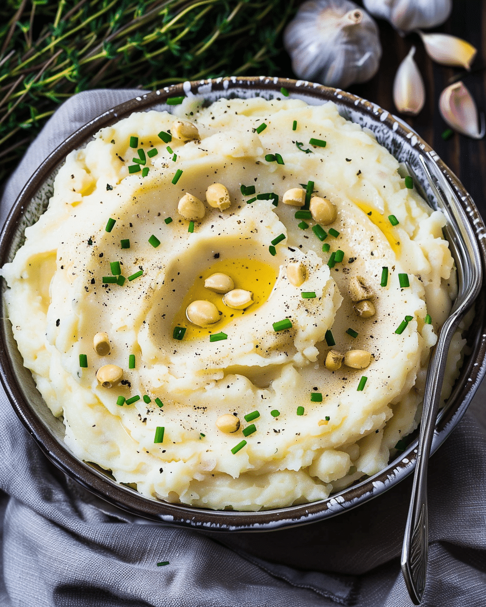 Garlic Confit Mashed Potatoes