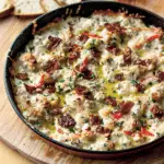 Garlic Herb Cheese Dip with Honey and Chili Crisp